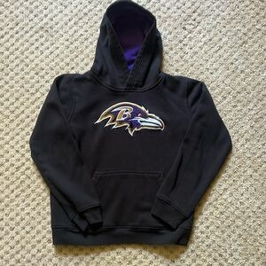 Baltimore ravens youth hoodie. Size medium (10-12).